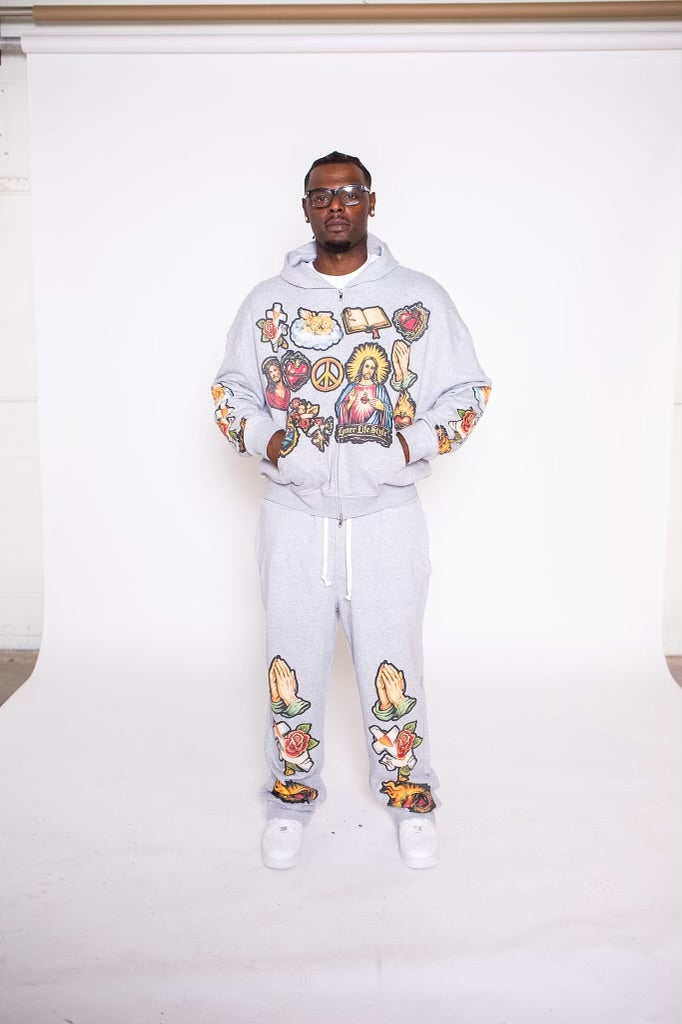 Rosary Tracksuit – Grey