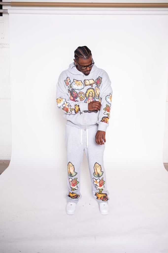 Rosary Tracksuit – Grey