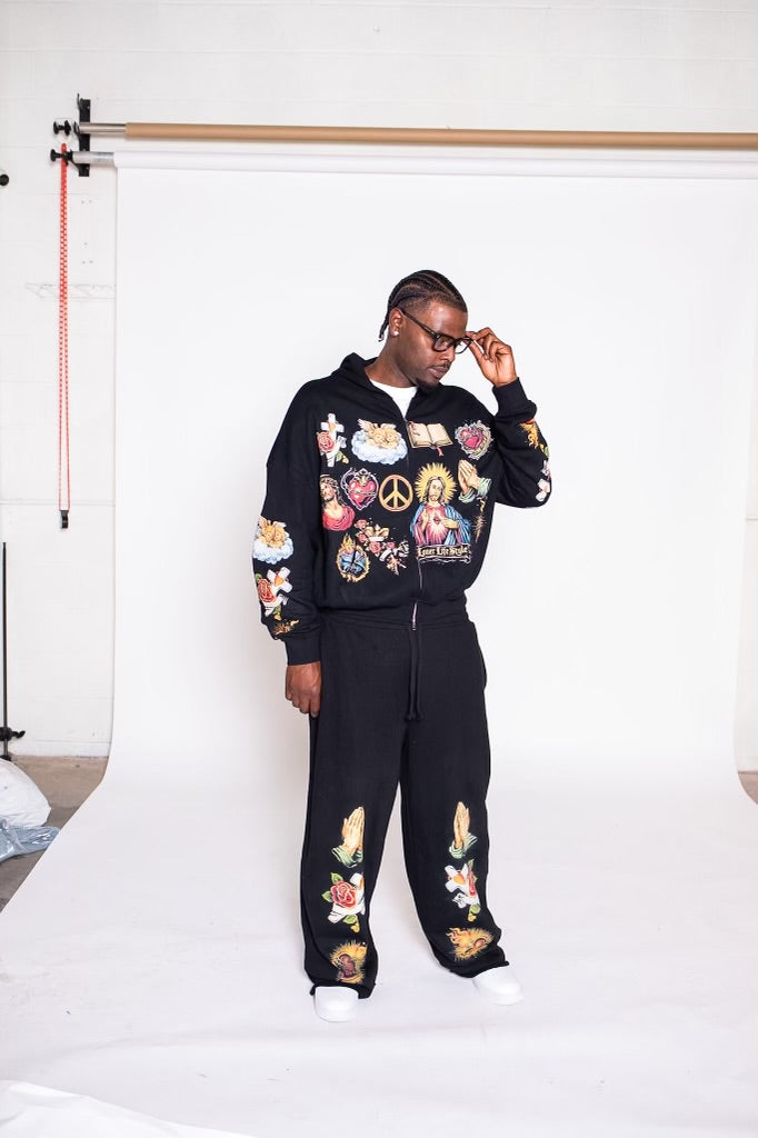 Rosary Tracksuit - Black