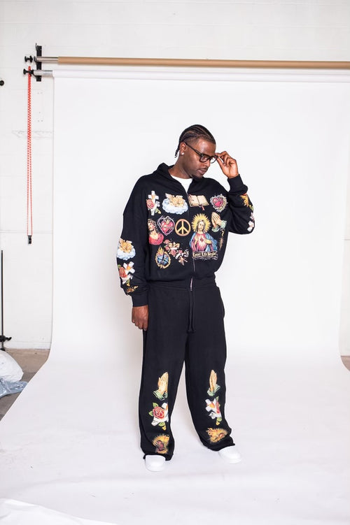 Rosary Tracksuit - Black