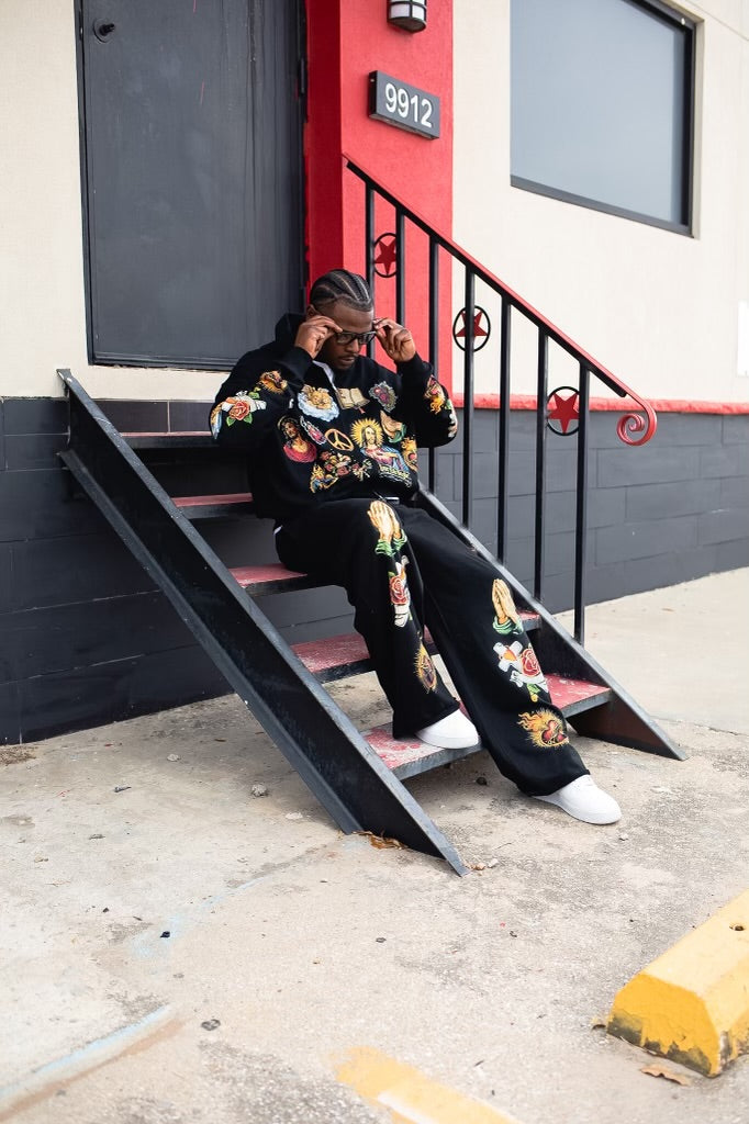Rosary Tracksuit - Black